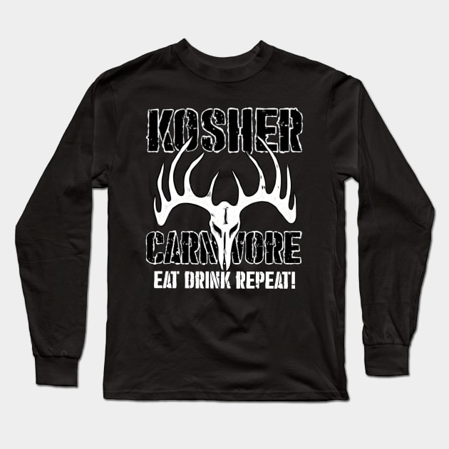 Kosher Carnivore Long Sleeve T-Shirt by pluasdeny